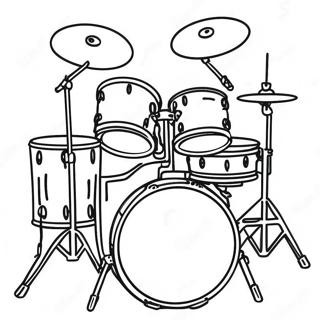Jazz Trommesett Fargeleggingsside 129920-63001