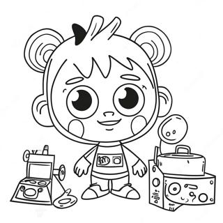 Johnny Test Med Spro Oppfinnelser Fargeleggingsside 130228-63248