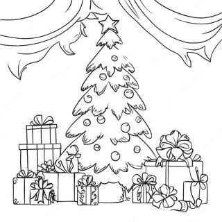 Juletre Fargeleggingsark