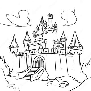 Majestetisk Slott I Drageby Fargeleggingsark 130456 63419