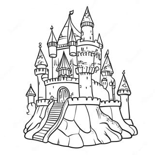 Majestetisk Slott I Drageby Fargeleggingsark 130456 63420