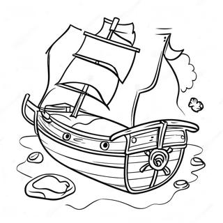 Pirate Skattkart Fargeleggingsark 130922-63782