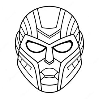 Deathstroke Maske Fargeleggingsside 131000 63844