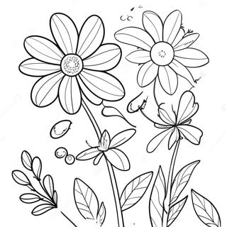 Vakre Villblomster Fargeleggingsside 131412 64162
