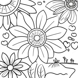 Vakre Villblomster Fargeleggingsside 131412 64163