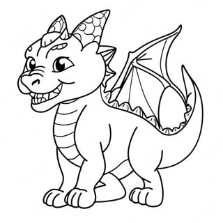 Fierce Katt Drage Som Broler Fargeleggingsside 131721 64402