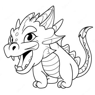 Fierce Katt Drage Som Broler Fargeleggingsside 131721 64403