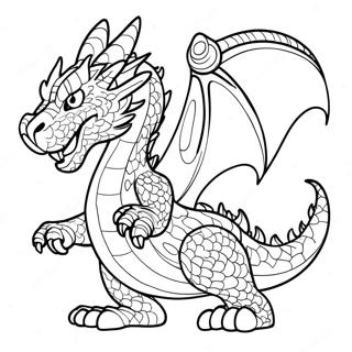 Fierce Katt Drage Som Broler Fargeleggingsside 131721 64404