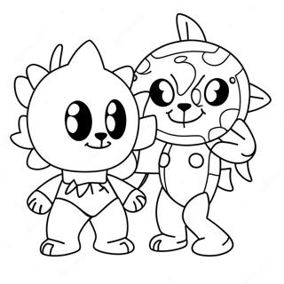 Chibi Sol Og Mane Fnaf Fargeleggingsside 131951-64569