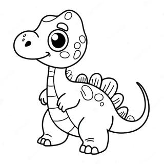 Sot Baby Dinosaur Fargeleggingsside 132182 64761