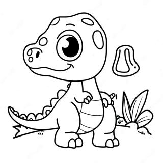 Sot Baby Dinosaur Fargeleggingsside 132182 64764