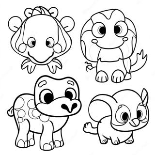 Kreative Dyremotiver For Autistisk Barn Fargeleggingsark 132593 65081