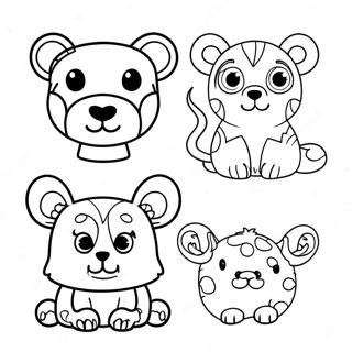 Kreative Dyremotiver For Autistisk Barn Fargeleggingsark 132593 65084