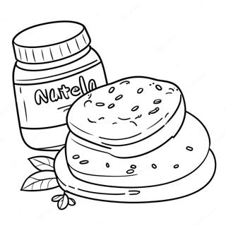 Nutella Og Brod Fargeleggingsark 133081-65454