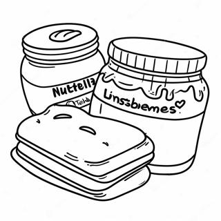 Nutella Og Brod Fargeleggingsark 133081-65455
