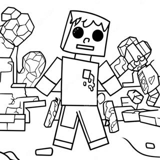 Skummel Minecraft Zombie Fargeleggingsside 133261 65587