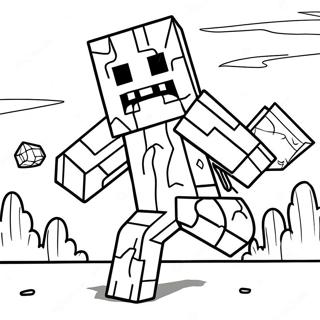 Skummel Minecraft Zombie Fargeleggingsside 133261 65588