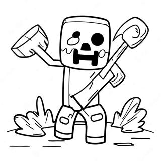 Minecraft Zombie Fargeleggingsark