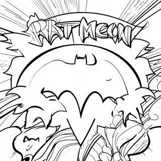 Batman Logo Fargeleggingsark