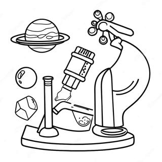 Vitenskapslaboratorium Fargeleggingsark