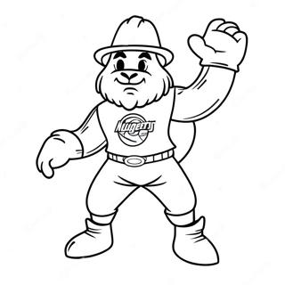 Denver Nuggets Maskot Fargeleggingsside 134417 66492