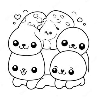 Nusselige Mochi Dyr Fargeleggingsside 134856-66835