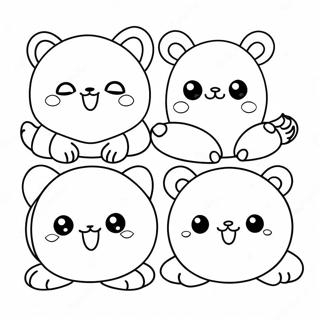 Nusselige Mochi Dyr Fargeleggingsside 134856-66836