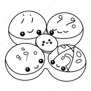 Fargerike Mochi Godbiter Fargeleggingsside 134857-66840