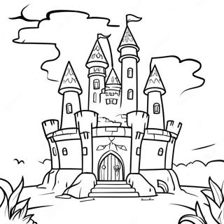 Zeldas Fortryllede Slott Fargeleggingsside 135165-67079