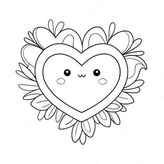 Sott Valentins Hjerte Fargeleggingsside 135188-67087