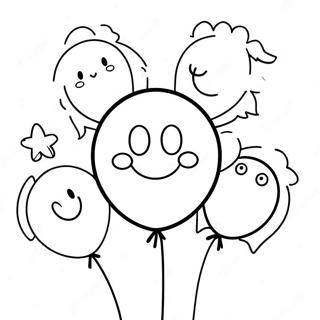 Spennende 8 Fodselsdagsballonger Fargeleggingsside 135241 67140