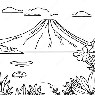 Vakker Taal Vulkan Fargeleggingsside 135341 67209