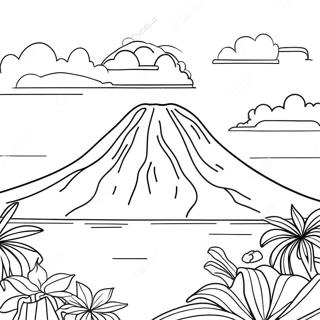 Vakker Taal Vulkan Fargeleggingsside 135341 67210