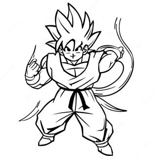 Goku Super Saiyan 4 Actionpose Fargeleggingsside 135391-67246