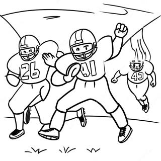 Spennende Fotballspill Scene Fargeleggingsside 135417 67272