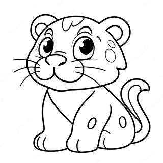 Sot Sabeltann Tigerunge Fargeleggingsside 135625 67438