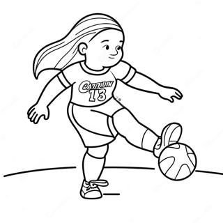 Caitlin Clark Dribler Ballen Fargeleggingsside 135648-67452