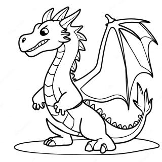 Eldsprutende Drage Fargeleggingsside 135702 67500