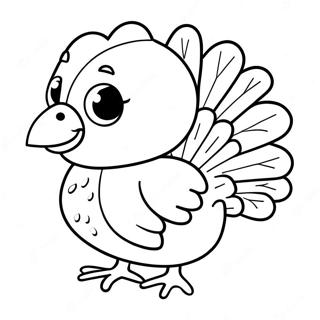 Sot Baby Kalkun Fargeleggingsside 136386-68027