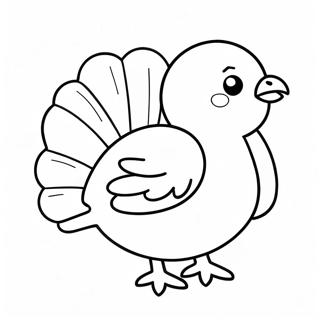 Sot Baby Kalkun Fargeleggingsside 136386-68028