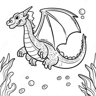 Seawing Drage Underwater Eventyr Fargeleggingsside 136696-68272