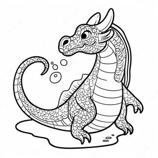 Fargerik Seawing Drage Svomming Fargeleggingsside 136697-68275