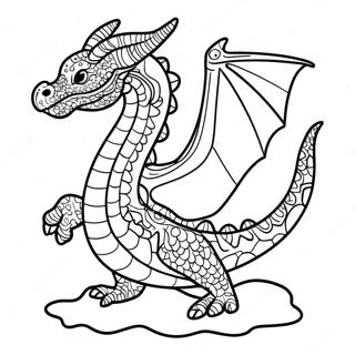 Fargerik Seawing Drage Svomming Fargeleggingsside 136697-68422