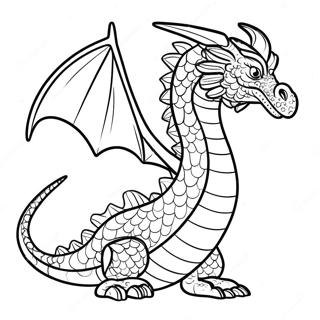 Seawing Drage Med Glitrende Skjell Fargeleggingsside 136698-68279