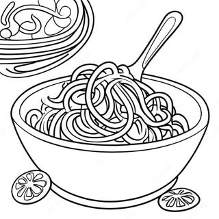 Spaghetti Fargeleggingsark