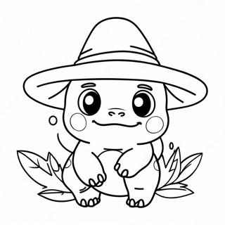 Sot Bulbasaur I En Heks Hatt Fargeleggingsside 137545-69086