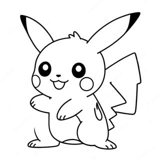 Sjarmerende Pikachu I Aksjon Fargeleggingsside 137875-69334