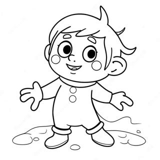 Lekende Jack Frost Fargeleggingsside 137901-69357