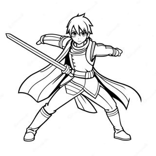 Kirito I Kampstilling Fargeleggingsside 137926-69376