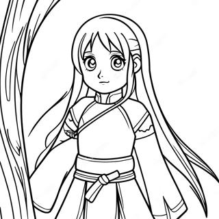 Asuna Med Sverd Fargeleggingsside 137927-69378